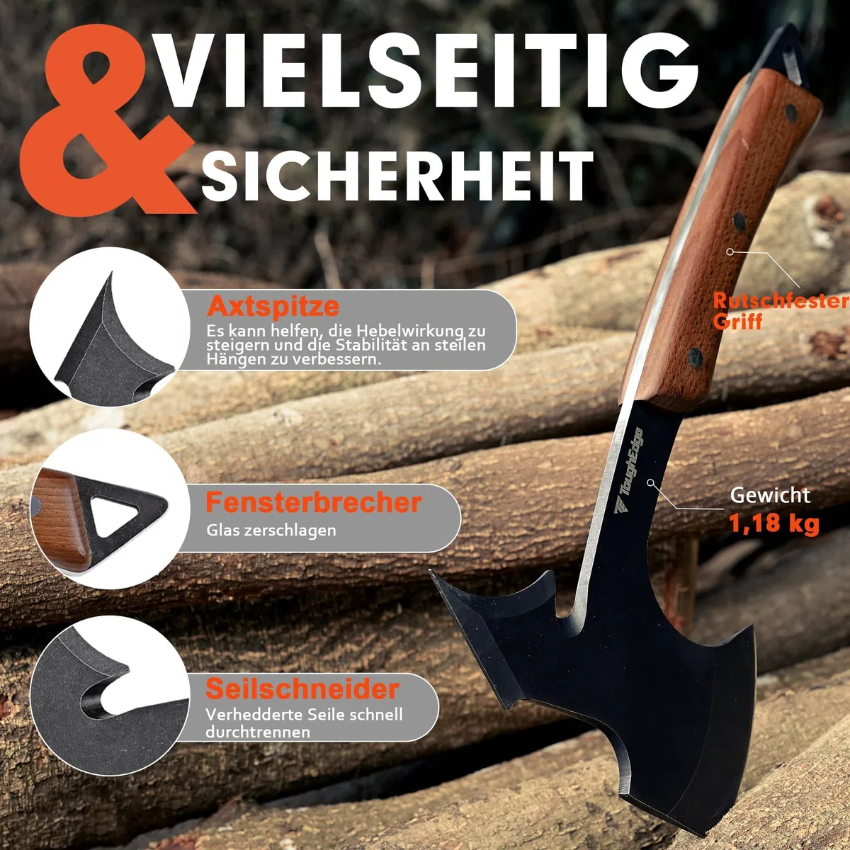 Ascia Tomahawk ToughEdge – L’utensile ad alte prestazioni definitivo per uomini che cercano l’eccellenza.