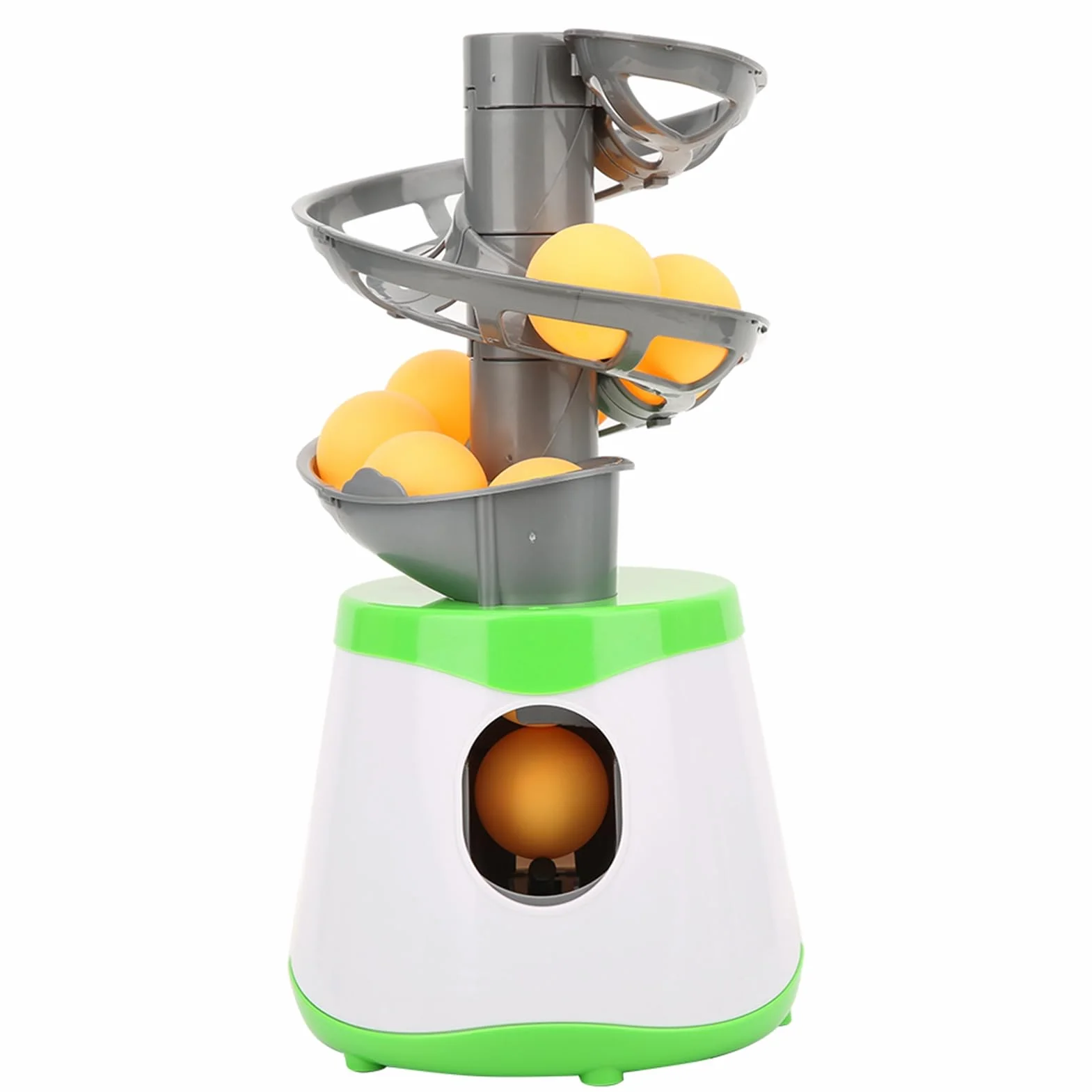 Jiawu Allenatore da Tavolo Tennis con Lanciatore Automatico di Palline ABS | Robot da pong portatile, batteria da 5000 mAh, con 10 palline per fare pratica ai bambini