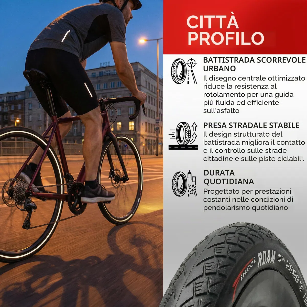 Fincci Copertone Bici 700x35c 37-622 Pieghevole con Protezione Riflettente | Copertone 37-622 con Carcassa 30TPI e Protezione Anti-Foratura Lv3 per Pneumatici Bici 28 700 x 35c a 50-80 PSI - Set da 2