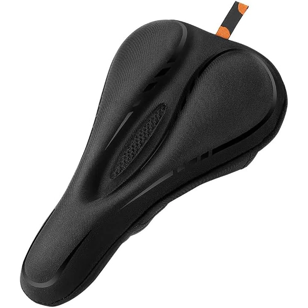 Coprisella per Bicicletta per Trek Supercaliber 9.8 2022 2024, Copri Sella Bicicletta Comoda in Memory Foam a Doppio Strato, Coprisella Bici Gel Morbido,Black2