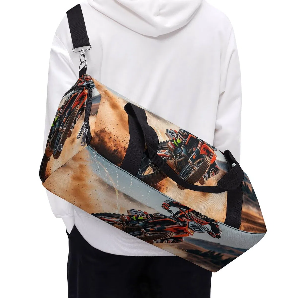 Borsa sportiva da palestra per moto da uomo e donna, impermeabile, grande borsa da viaggio per allenamento