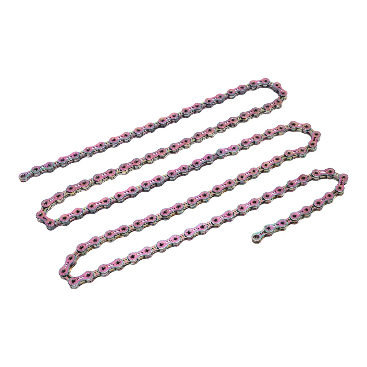 Catena per bici a 9 velocità Acciaio al carbonio Resistente all'usura Stabile Sicuro Catena per bicicletta elettrolitica colorata Accessori di ricambio per cambio fluido e