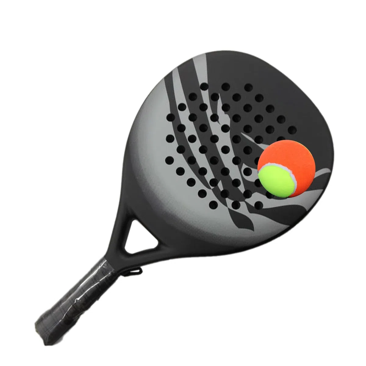 Racchette Da Paddle Tennis Leggero Portatile Antiurto Ergonomico | Racchetta da spiaggia in fibra di carbonio Per Esterno Uomo Donna Principianti Esperti