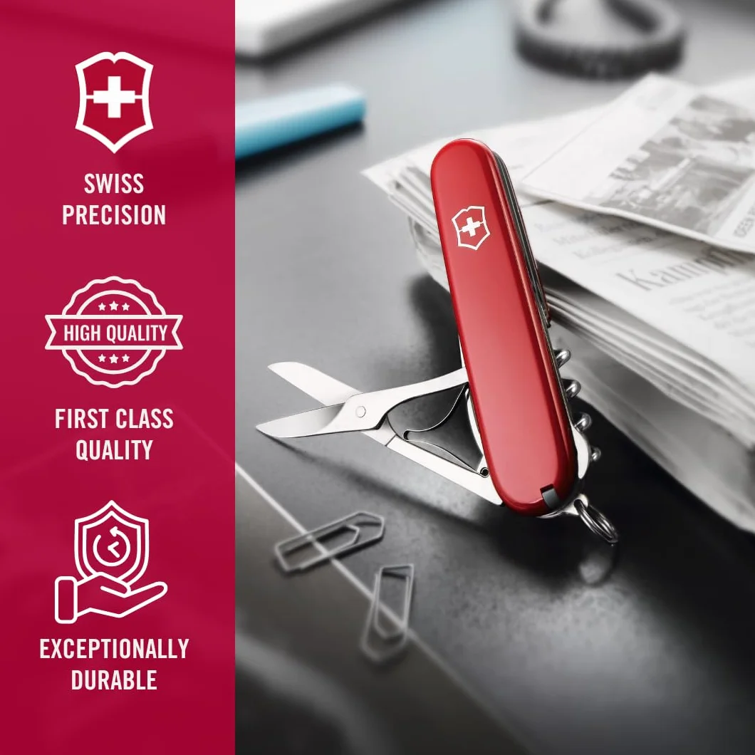 Victorinox, coltellino svizzero Compact (15 funzioni, forbici, gancio multiuso)