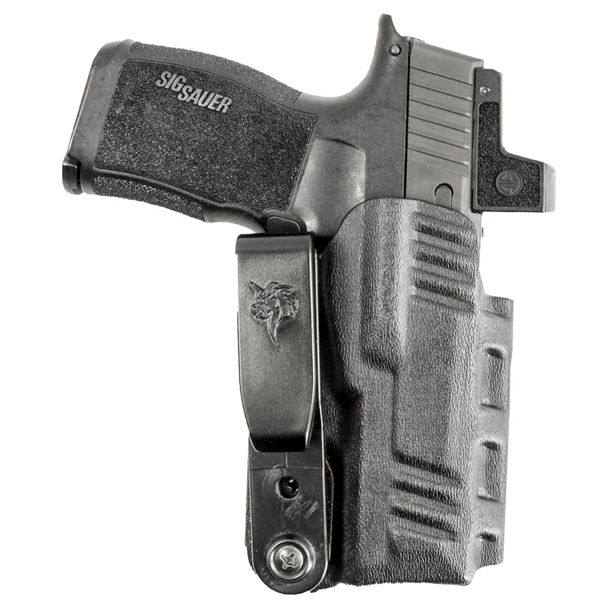DeSantis Slim Tuk IWB Holster - Fondina per Sig P365, Conceal Carry, Kydex IWB, compatibile con SIG SAUER P365, P365 SAS e P365 W/RED DOT - Nero, ambidestro