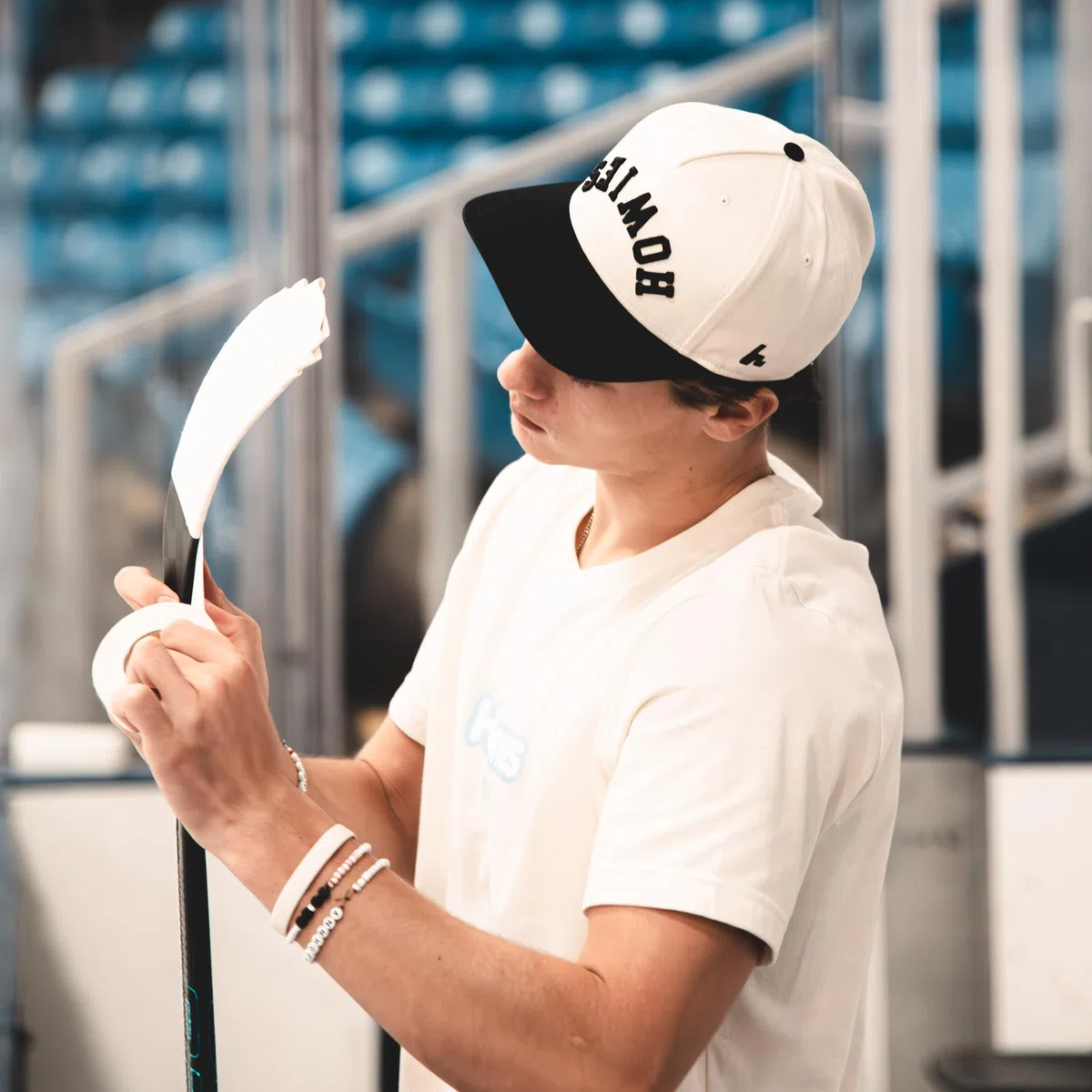 Howies - Confezione da 5 nastri da hockey bianchi