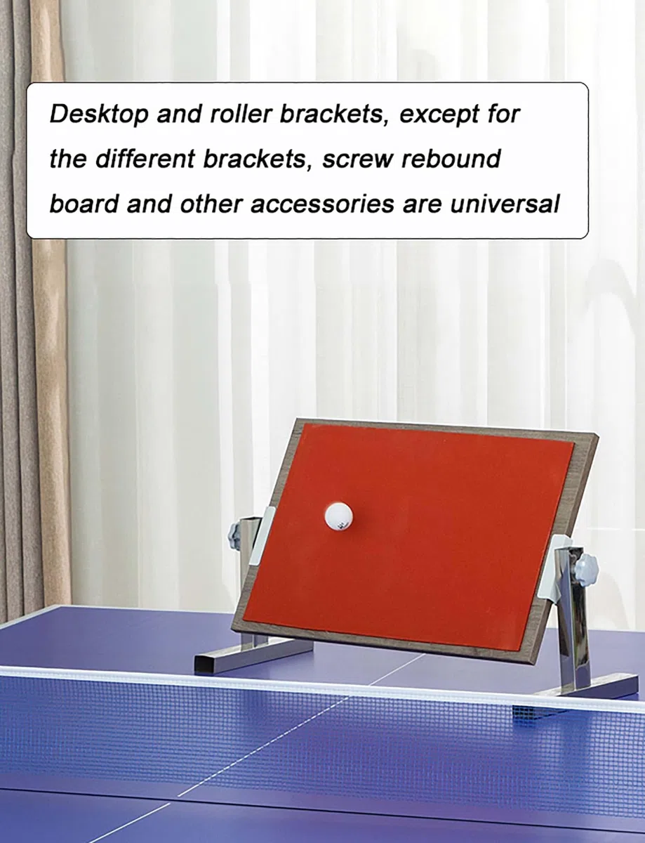 Tavola da ping pong, pieghevole, attrezzatura da allenamento con 8 gomme, dispositivo di auto-allenamento all'aperto per casa, palestra e scuola