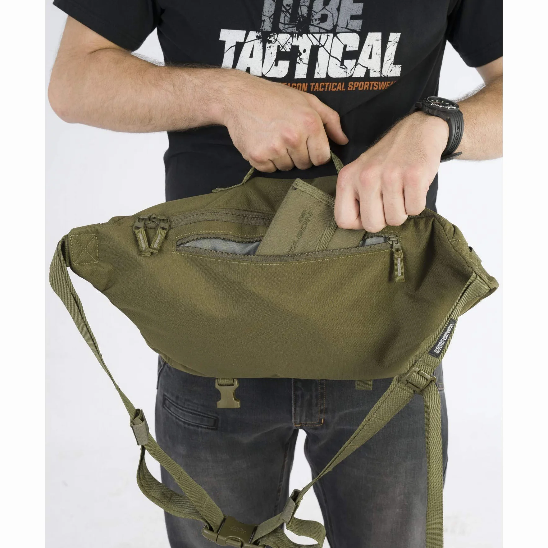 Pentagon Borsa Pettorale Tattica Telamon Bag (Nero)