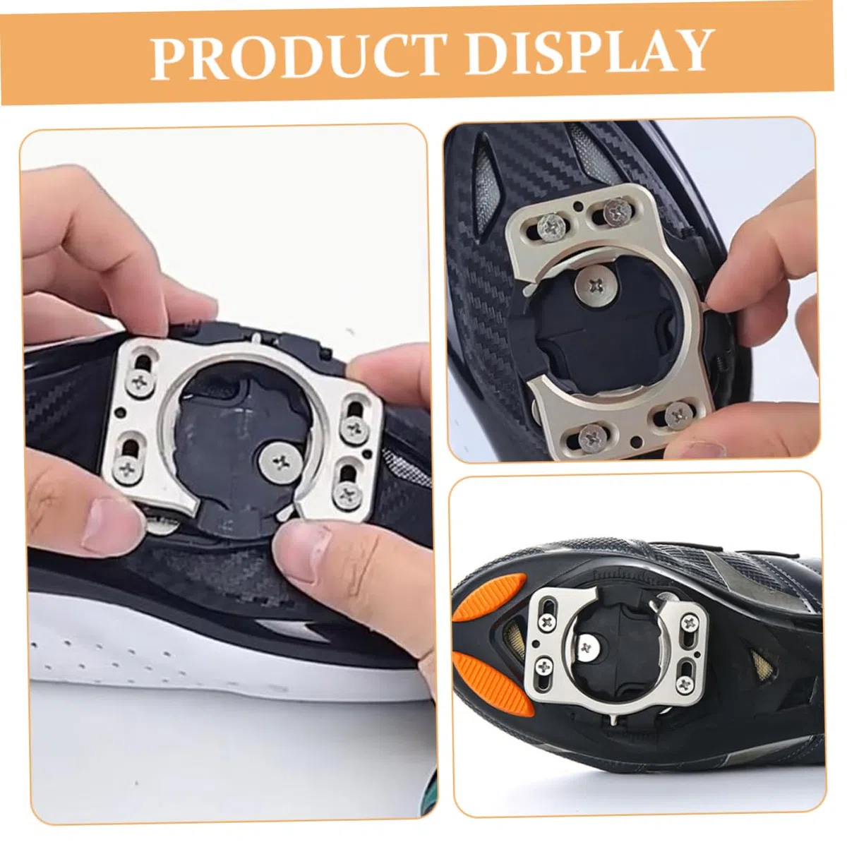Toyvian 2pezzi Tacchette Per Bici Da Strada Convertitore Di Tacchette Per Ciclismo Su Strada Adattatore Per Per Bici Per Scarpe Da Ciclismo Copripedale Per