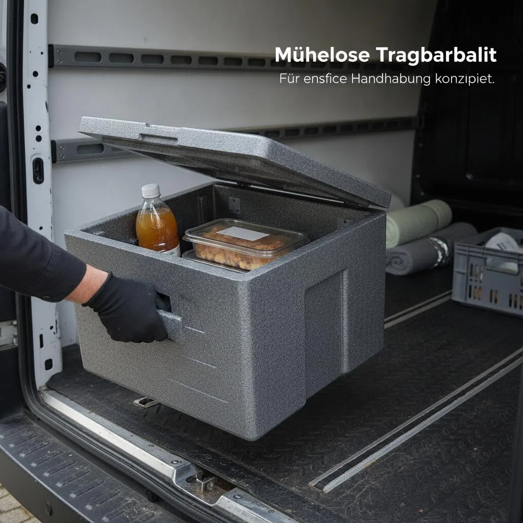 Scatola Professionale per Alimenti Termici - Contenitore Isotermico Robusto per Trasporto Alimenti - per ristorazione, Style 1