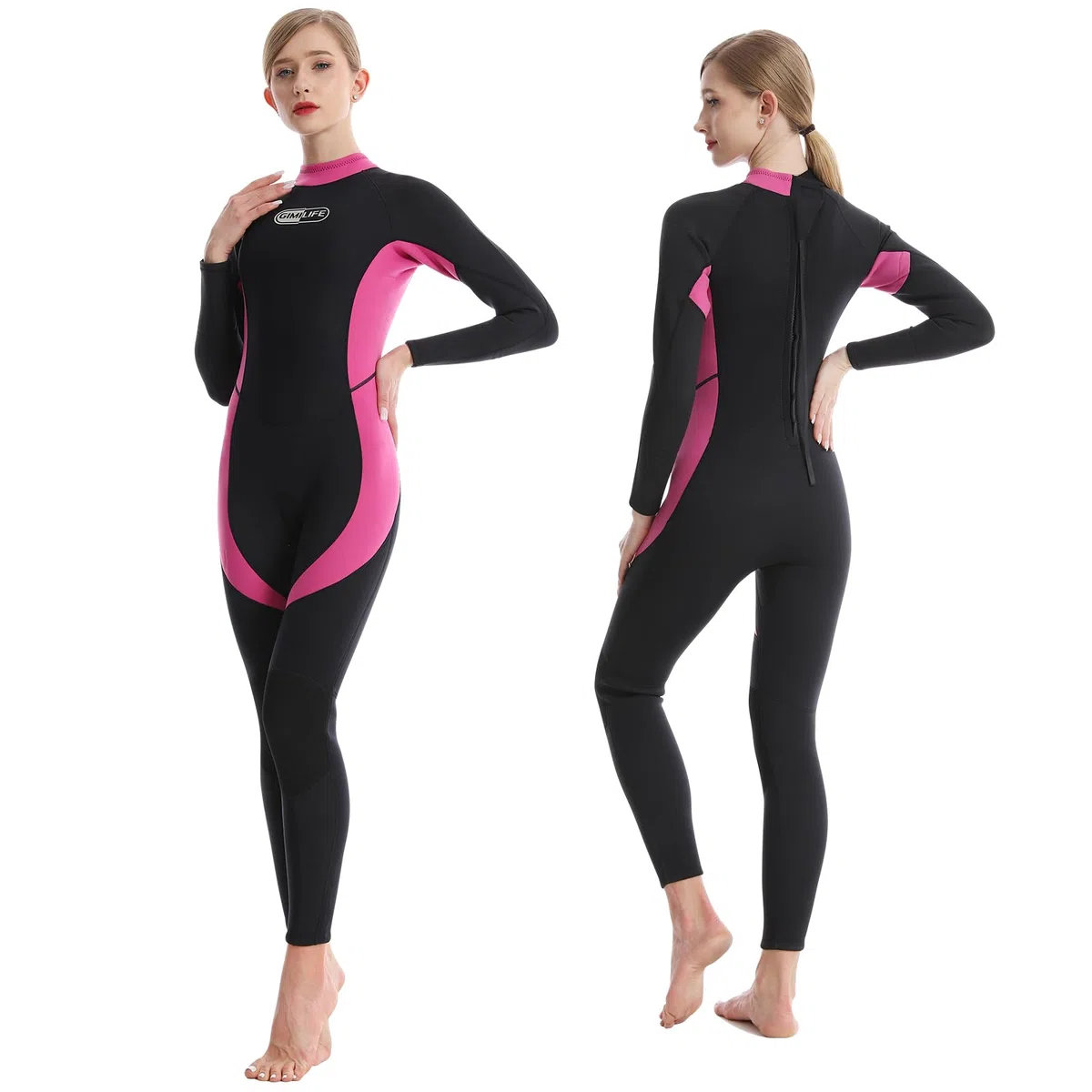 Gimilife Glimilife Mute Uomo Donna, Muta sub Shorty Uomo 3mm/Muta Intera in Neoprene da Donna Corpo Intero in Acqua Fredda Mantieniti al Caldo per Immersioni Surf Snorkeling Kayak, GMWS-2024