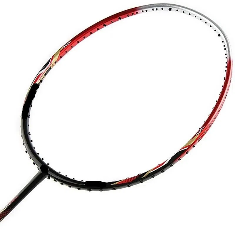 Badminton Set Racchette da Badminton in Fibra di Carbonio, Racchetta Offensiva con Asta 6,8 mm e Corda(D)
