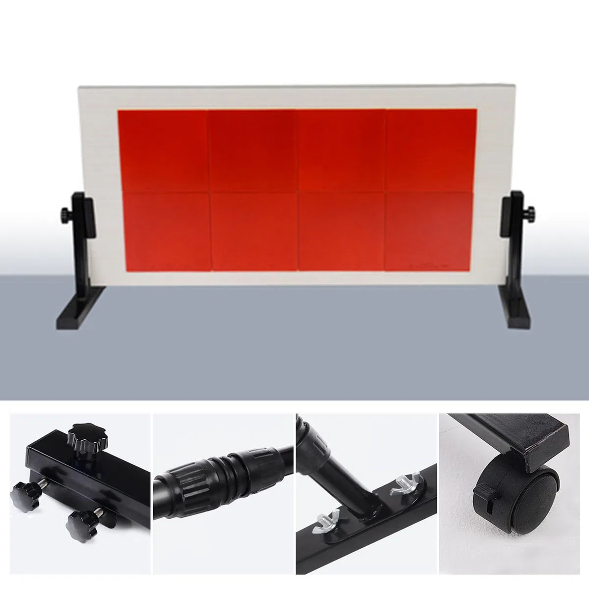 Tavola di Ritorno da Ping Pong, con Altezza Regolabile, Attrezzatura per Allenamento autonomo per Palestra Domestica, Studio della comunità (8 gomme Rosse)