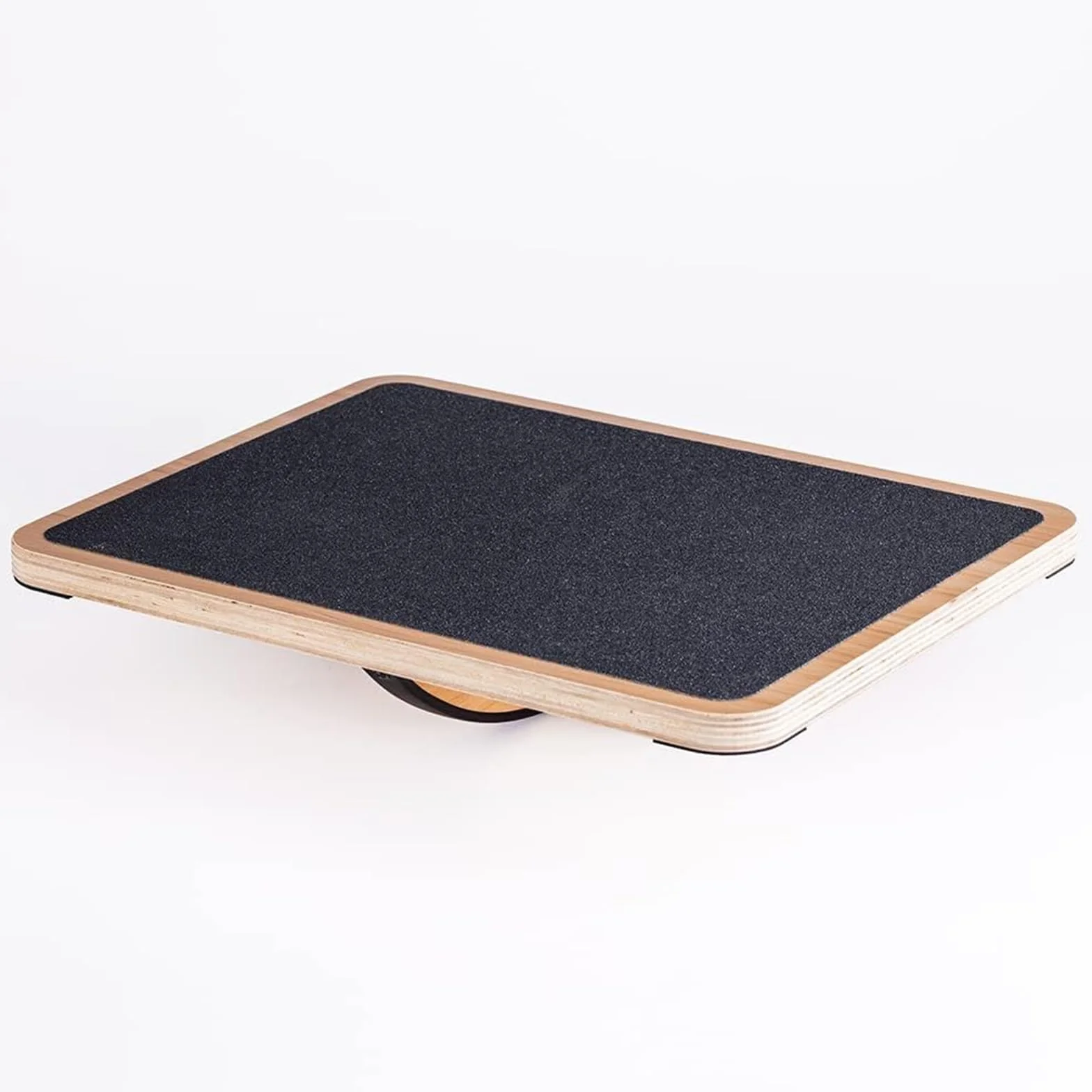 StrongTek Balance Board professionale in legno, Rocker Board, accessorio da scrivania in legno, tavola di bilanciamento per sotto la scrivania, rullo antiscivolo, forza del nucleo, stabilità, tavole