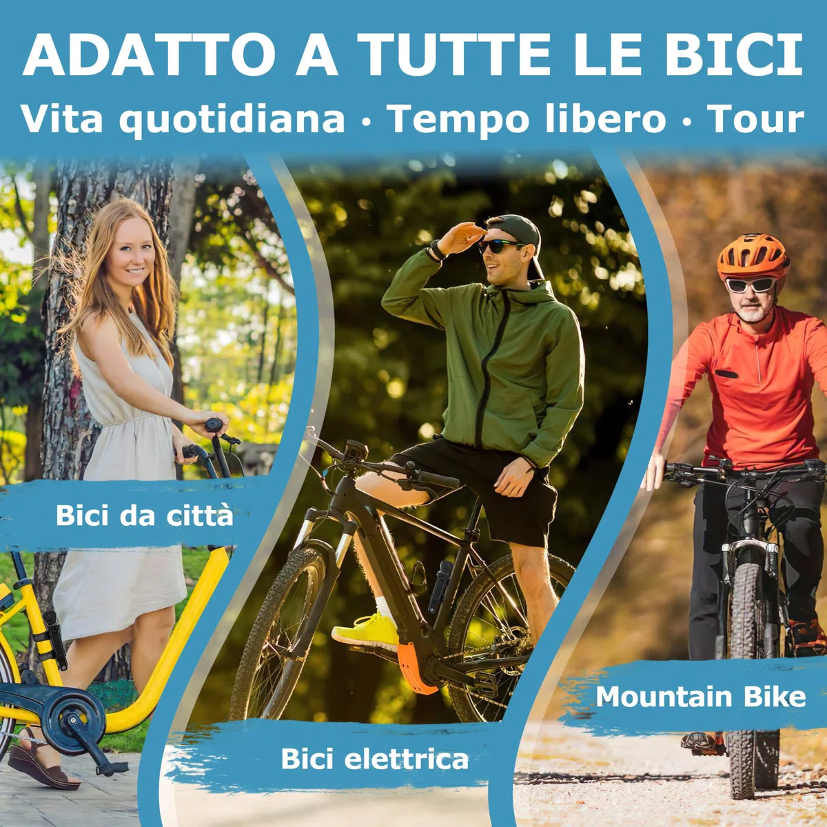 WIDDER Antifurto pieghevole per bici molto sicuro | 120 cm | con 4 chiavi | Lucchetto pieghevole per bicicletta con staffa | ideale come antifurto per e-bike, e-scooter, bici | Bike Lock