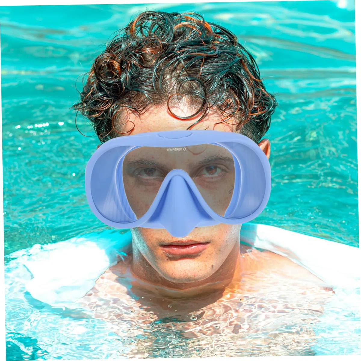 Set Snorkeling Maschera Immersione Adulto Silicone | Festa Estiva, Vetro Temperato, Custodia Inclusa, Uso Viaggio e Nuoto, per Adulti