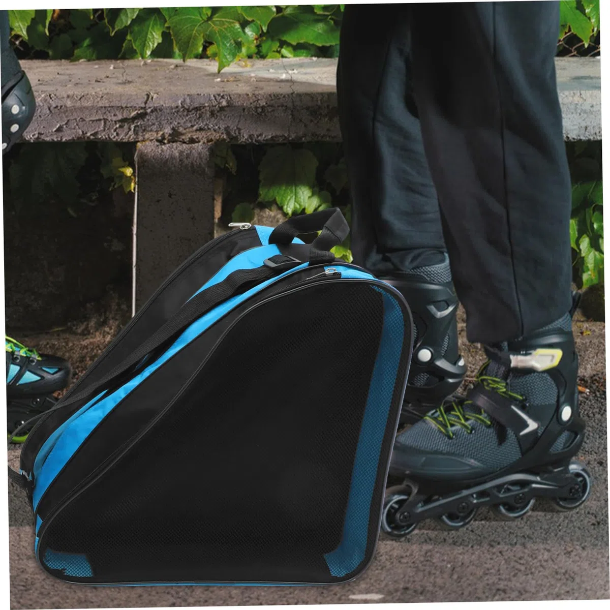SUPVOX Borsa Porta Pattini a Rotelle 2 Pezzi in Oxford, Nero, Portatile | Pattini su Rotelle e Ghiaccio, Uso Outdoor, Semplice Pulire, Design Semplice e Pratico