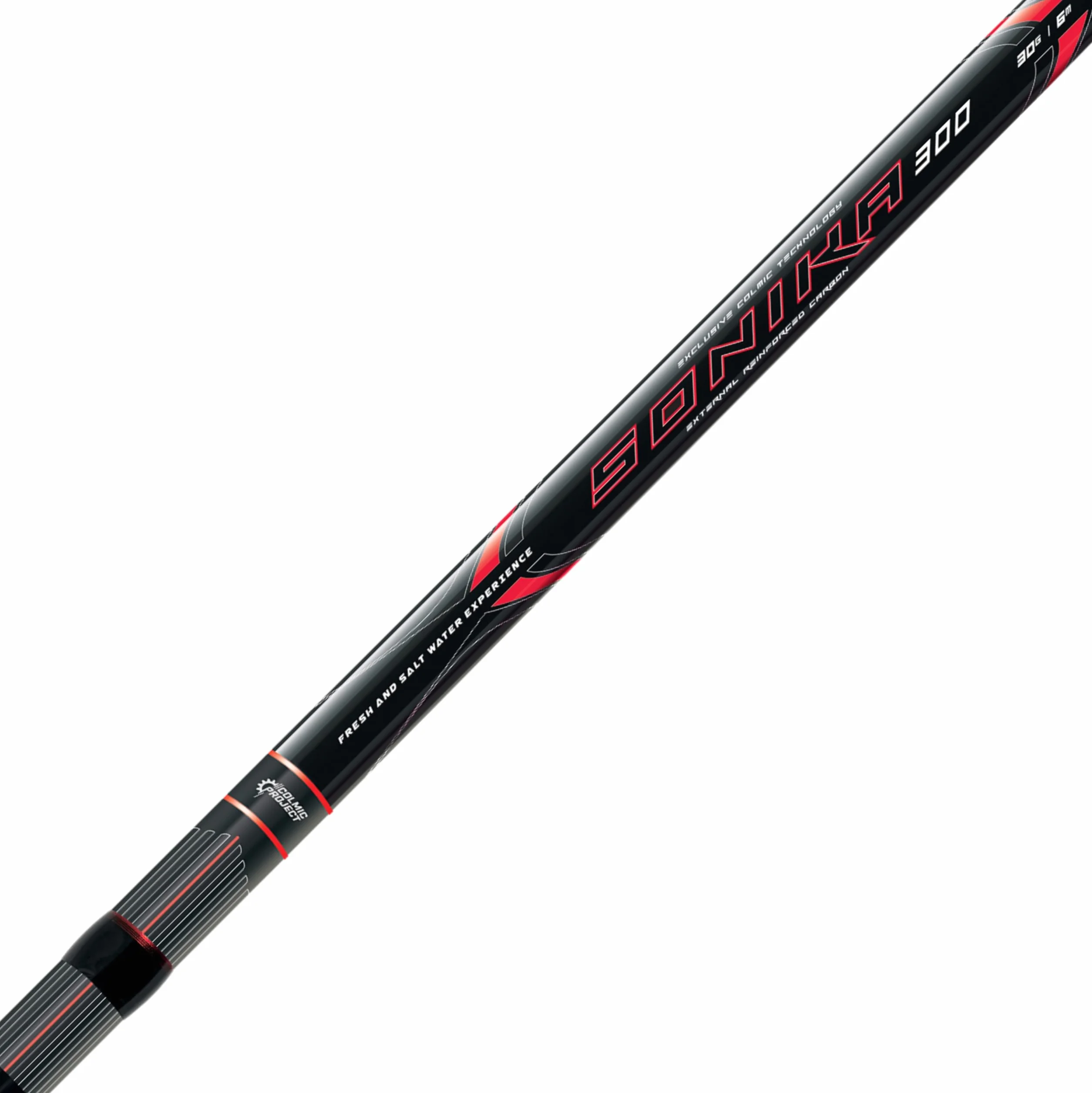 Colmic – SONIKA 300 – Canna da Pesca Bolognese in Carbonio XT (4,00m–7,00m) – Azione 30g, Anelli KL, Trasporto Compatto, Alta Qualità – Prodotto Ufficiale Colmic