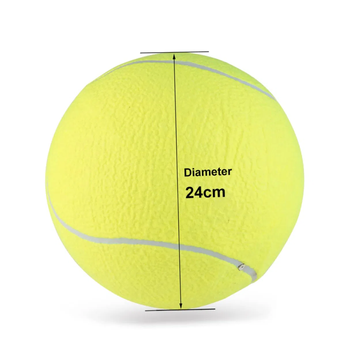 TOYANDONA Palla da Tennis Gonfiabile 9.5 Pollici con Ago, Grande Pallina per Cani e Ragazzo Ragazza, in Gomma e Fibra Sintetica