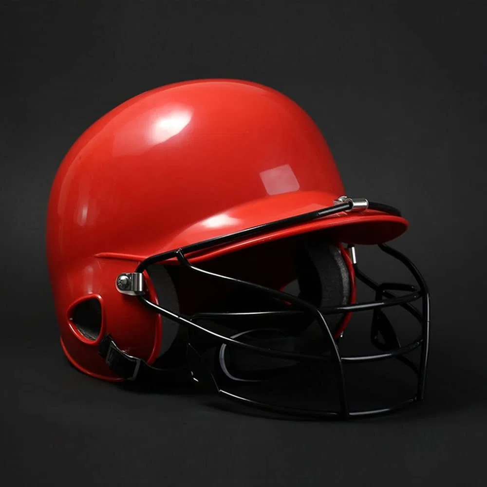 Casco da baseball, comodo e traspirante, casco da baseball antiurto, casco da baseball professionale, protezione per il viso per bambini adulti