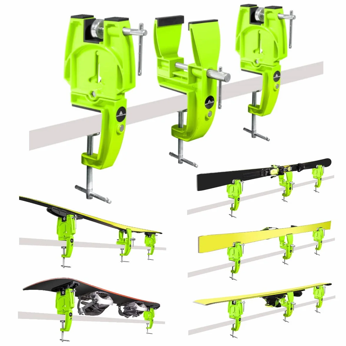 RaceWax SkinRocks Ski Vise Racing - Parispanner da sci World Cup con adattatore universale