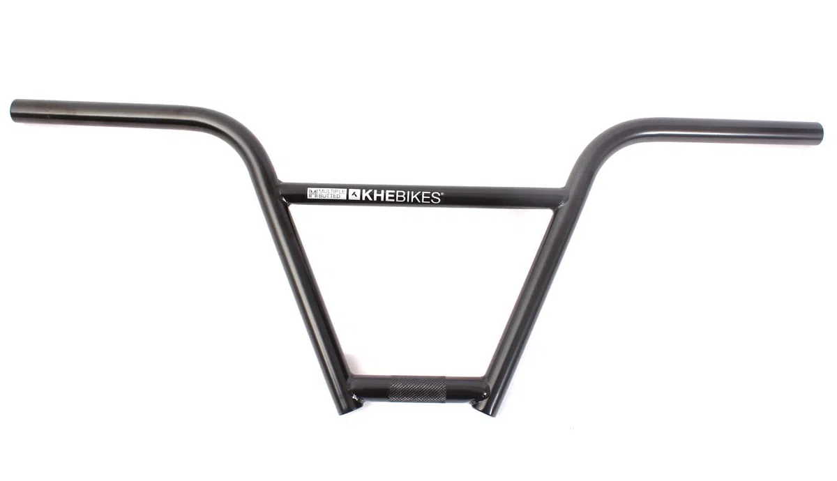 KHE MVP - Manubrio BMX 4130 CrMo 9 pollici, 4 pezzi, Butted, larghezza 736 mm, 0,85 kg, colore: Nero