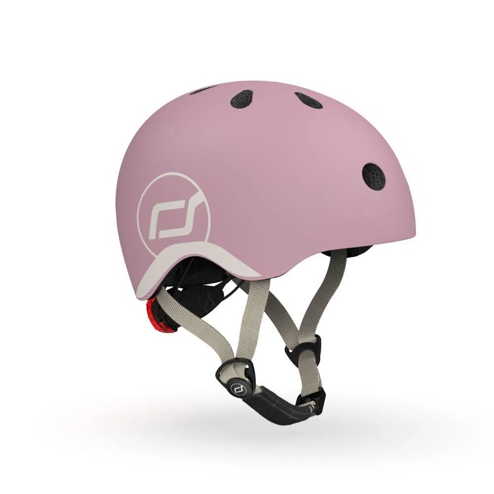 Scoot and Ride & Baby Casco da bambino XX-Small a Small (45-51 cm), vestibilità regolabile, design leggero, traspirante, fibbia magnetica, certificazione di sicurezza - Wildberry