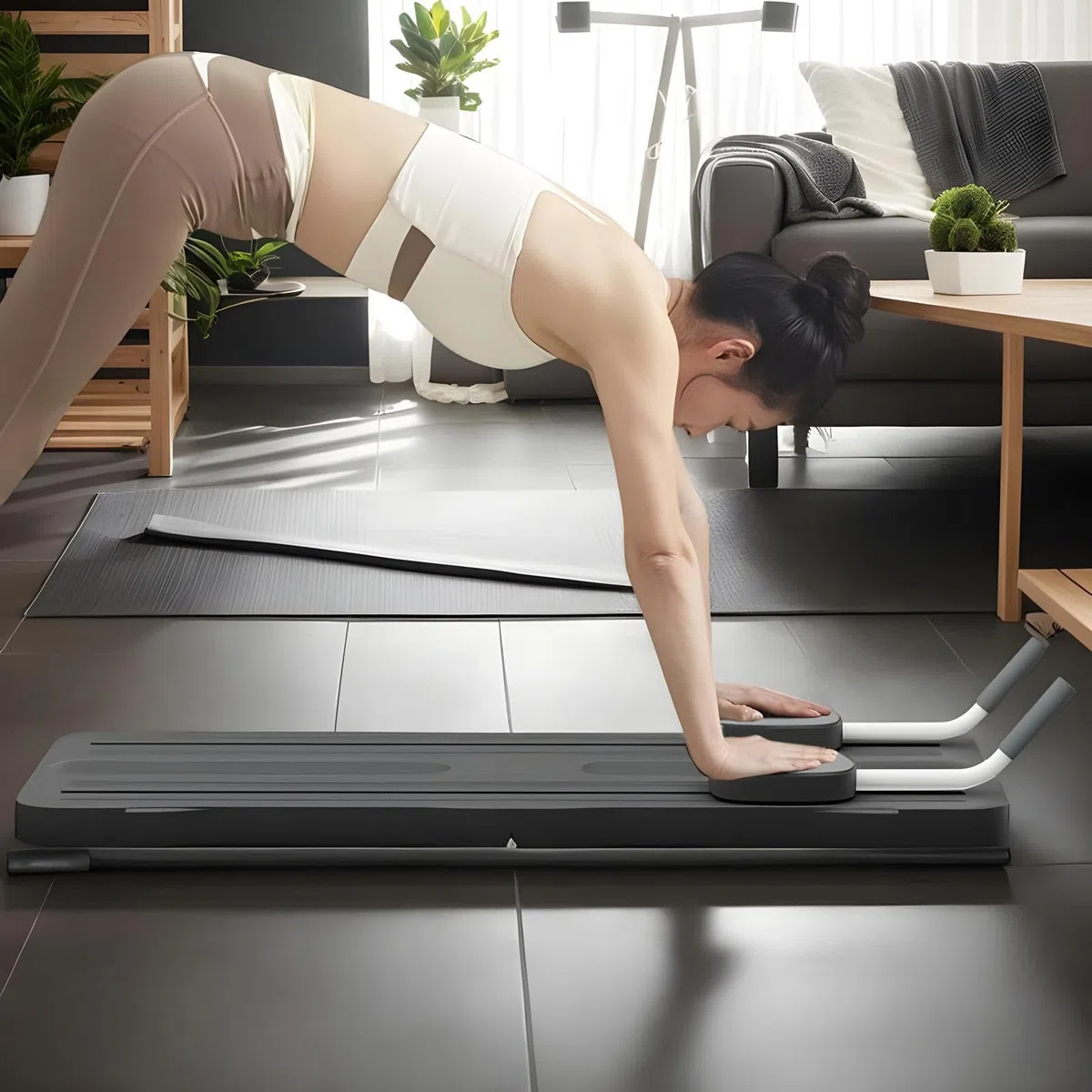 Pilates Reformer, Pilates Reformer Board Esercizi ABS Core Trainer | Attrezzatura multifunzionale per allenamento completo del corpo per rafforzare il core ballerina condizionamento
