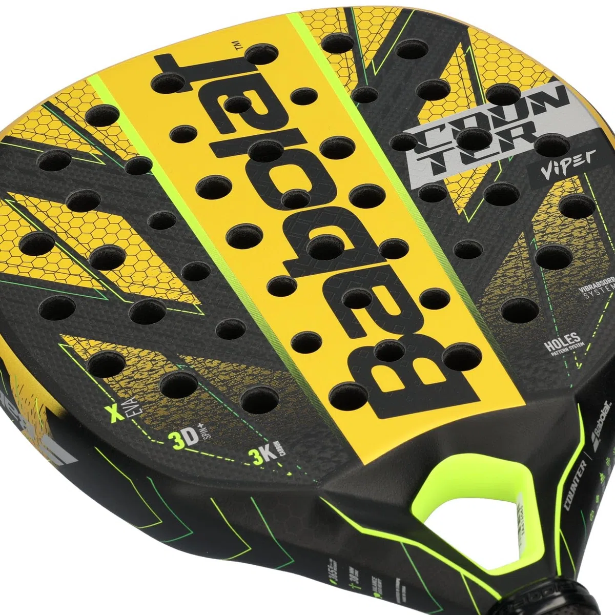Babolat Counter Viper Incordata: No G Racchette da Padel Racchette da Padel Nero -, 1,00