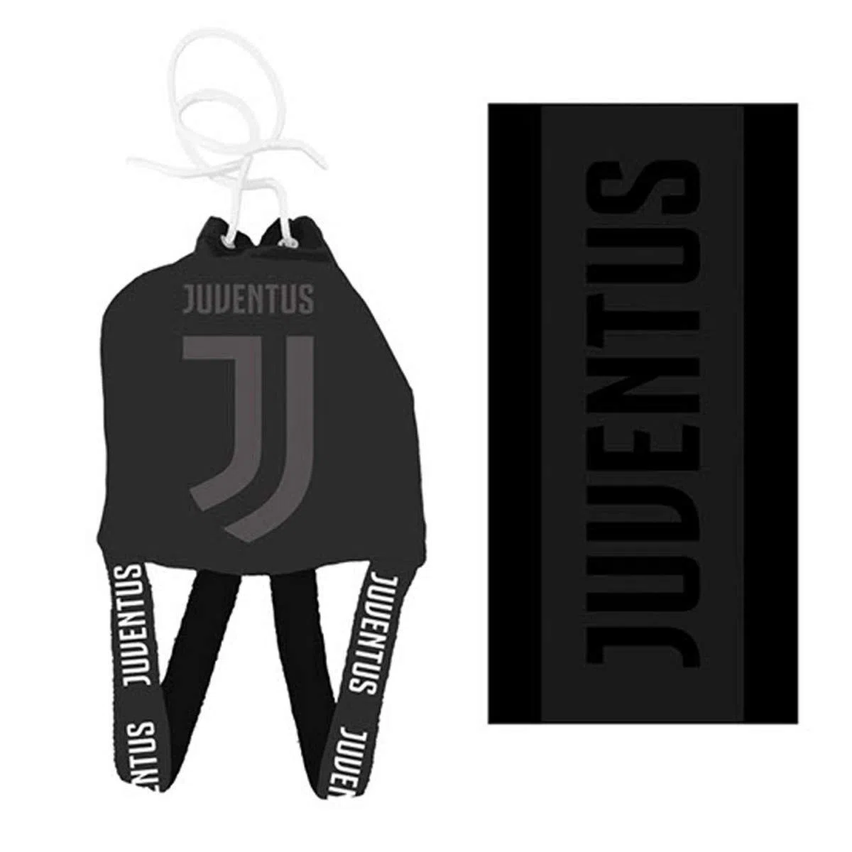 FC JUVENTUS Telo Mare Asciugamano da Spiaggia + Zaino Spugna Cotone Ufficiale
