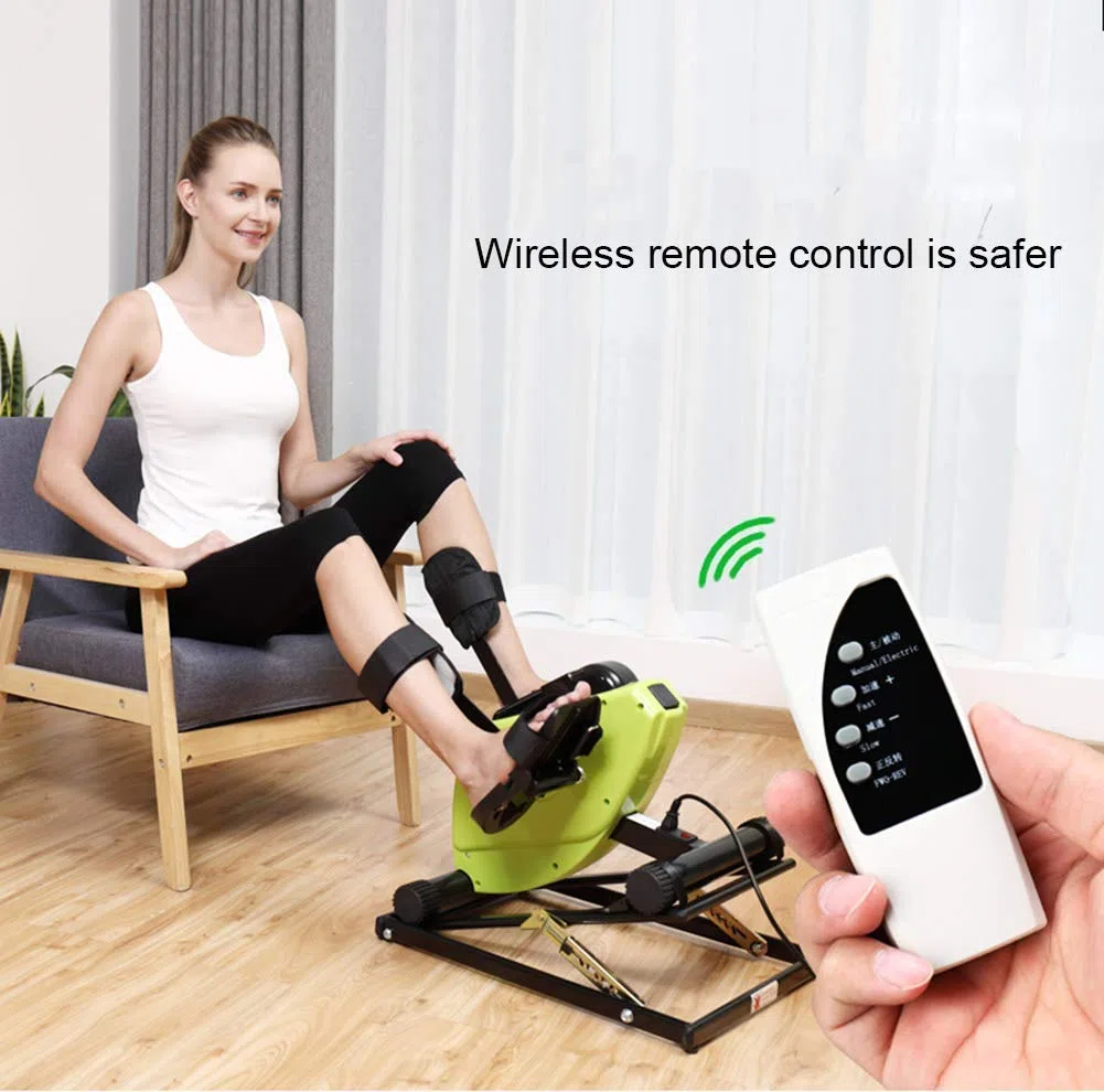 Pedale Elettrico Creativo, Monitor LCD e Telecomando, Cyclette e Pedale Ginnico, Venditore ambulante Medico per Recupero di Gambe, Braccia e Ginocchia, Esercizio Fitness, Palestra