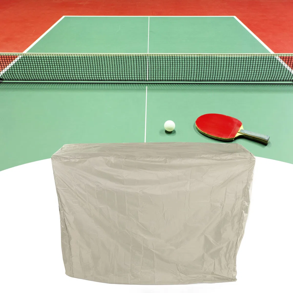 Septpenta Copertura Antipolvere per Tavolo da Ping Pong, Rivestimento in Argento 190, Resistente agli Agenti Atmosferici, Copertura per Tavolo da Ping Pong o Tavolo Lungo in Stile Coulisse