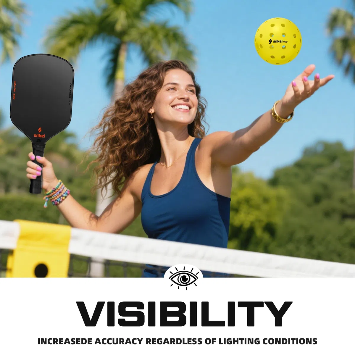 Palline da pickleball da esterno, approvate USAPA, design senza cuciture roto-modellato per una maggiore durata, confezione da 4/12, palline da sottaceto a 40 fori resistenti alle crepe, per