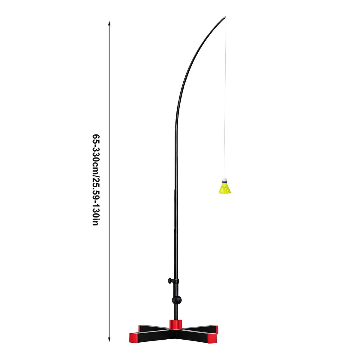 Allenatore da Badminton Rimbalzo Automatico con Altezza Regolabile | Supporto Per L'Auto-Allenamento Al Badminton Per Interni ed Esterni Casa Giardino Donne e Uomini Adulti e Bambini