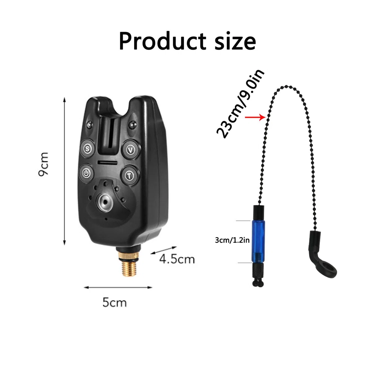 Tiandirenhe Supporto regolabile retrattile per canna da pesca alla carpa, supporto per canna da pesca con 3 allarmi di morso da pesca 3 pezzi per esche da pesca Swinger Set di accessori da pesca