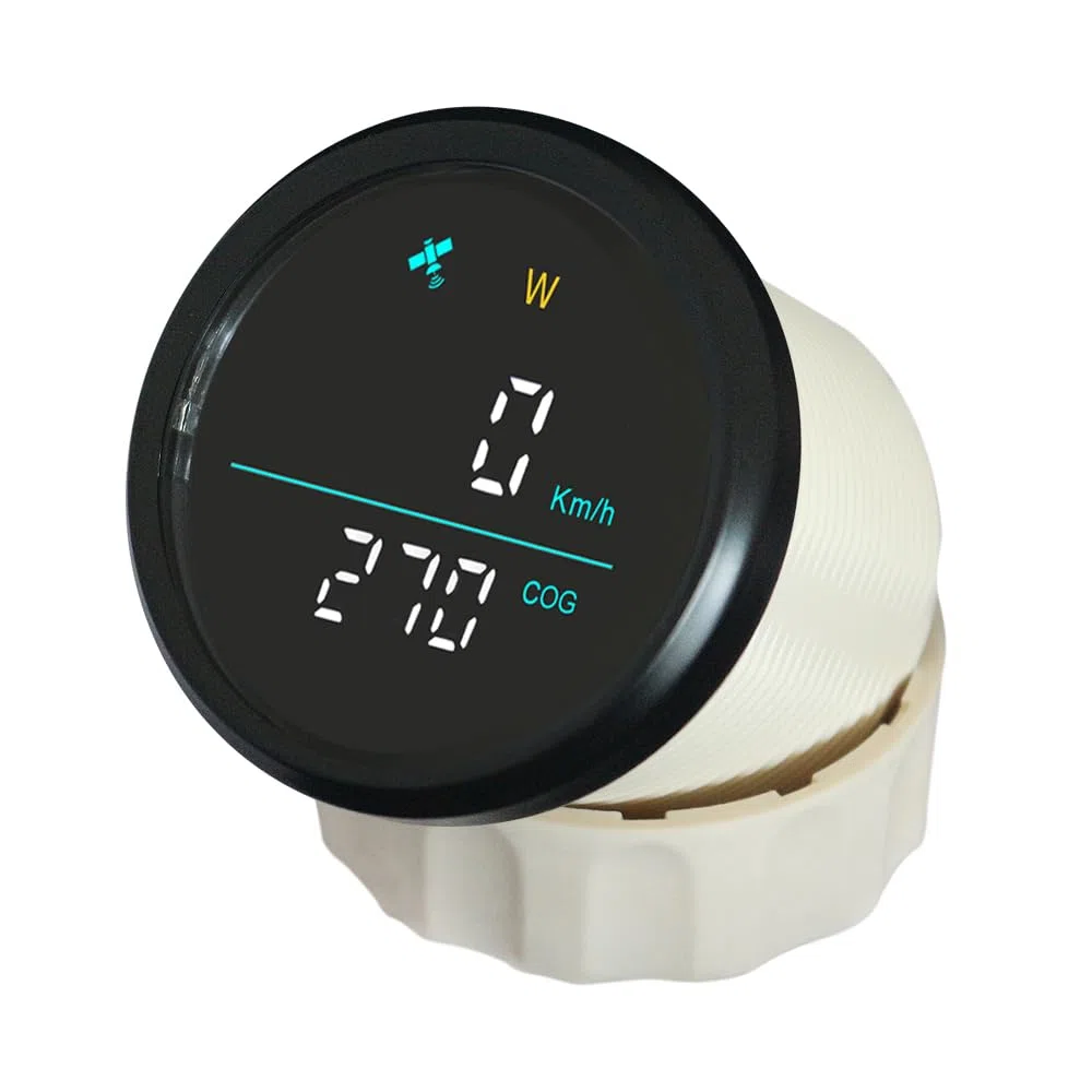 ELING 52 mm tachimetro universale GPS 0-999 km/h nodo mph con percorso su fondo retroilluminato 12V 24V per barche a vela marina