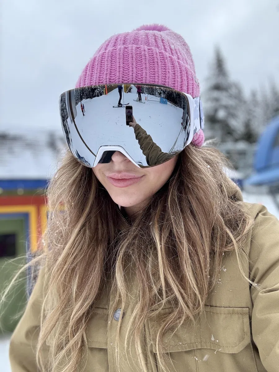 FEISEDY Maschere da Sci OTG Uomo Donna con Lente Magnetica B0020 | Intercambiabile Protezione 100% UV, Antiappannamento Occhiali Snowboard per Sport Invernali All'Aperto