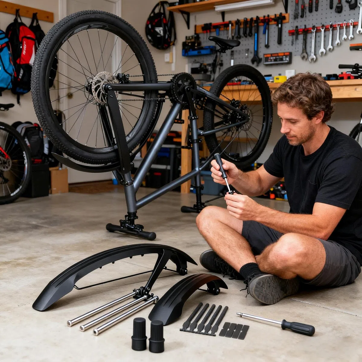 Parafango Bici Aletta Regolabile Per Ciclismo | Set Di Alettoni Per Bicicletta Per Il Ciclismo Montano Il Pendolarismo Il Ciclismo Ricreativo E La Guida In Condizioni Di