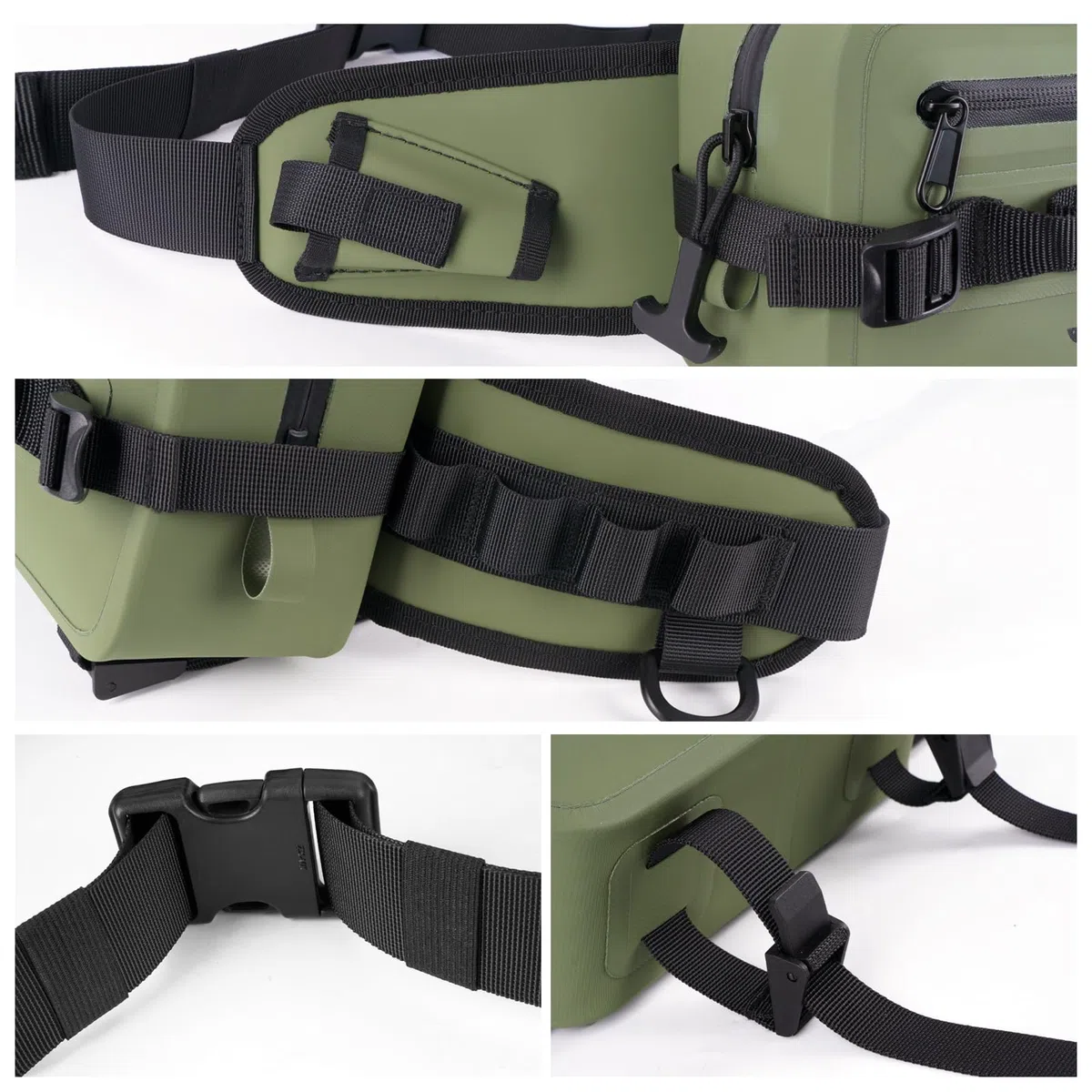 THKFISH Marsupio impermeabile per attrezzatura da pesca, con chiusura ermetica con cerniera, IPX8, impermeabile, con cinghia regolabile, per pesca a mosca, kayak