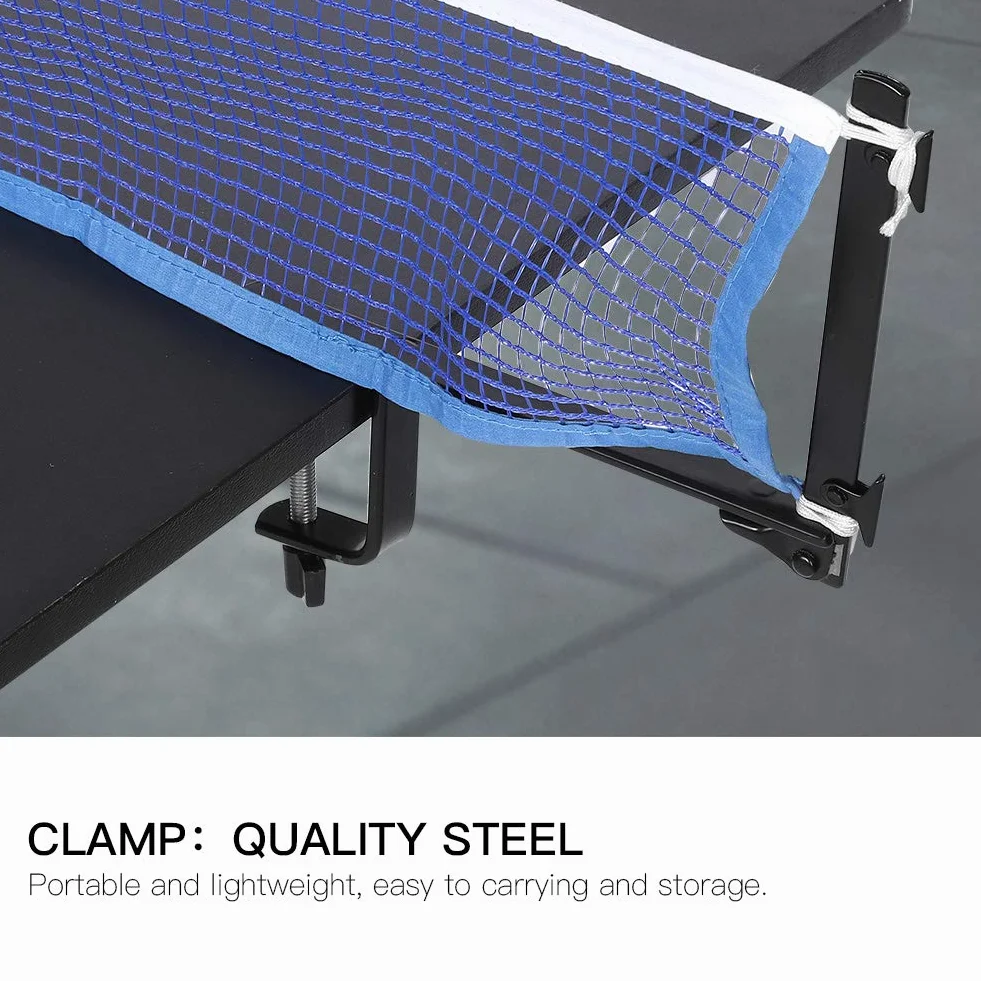 Rete da Pong Morsetto per Rete da Pong 22 × 14 × 5 Rete da Ping Pong Portatile con Morsetti in Metallo Accessorio per Set da Pong