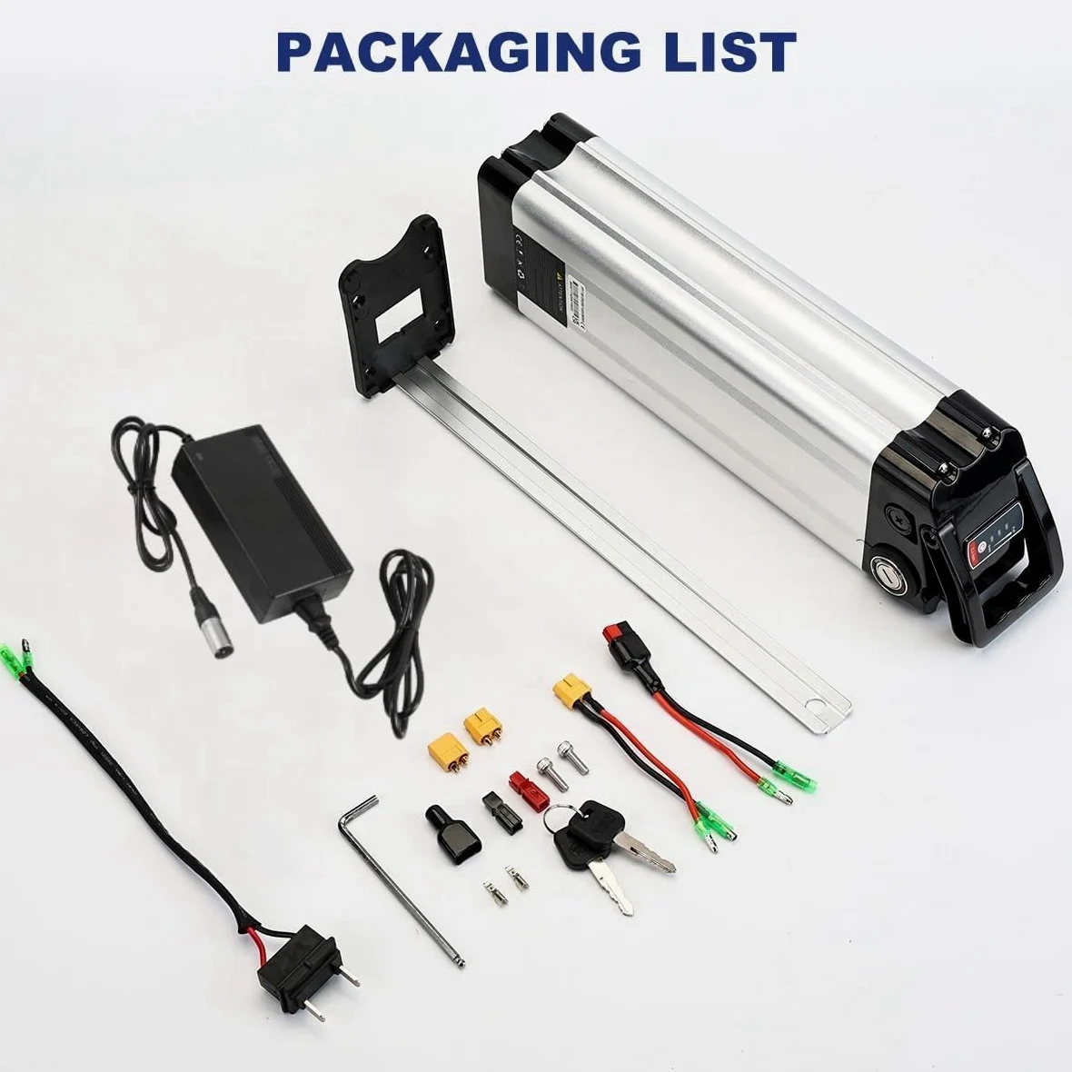 Batteria per Bici Elettrica Pieghevole Pedelec 36V (2 Pin, Ampere/ore, 15) | Batterie Ioni Litio Ebike Impermeabile Removibile
