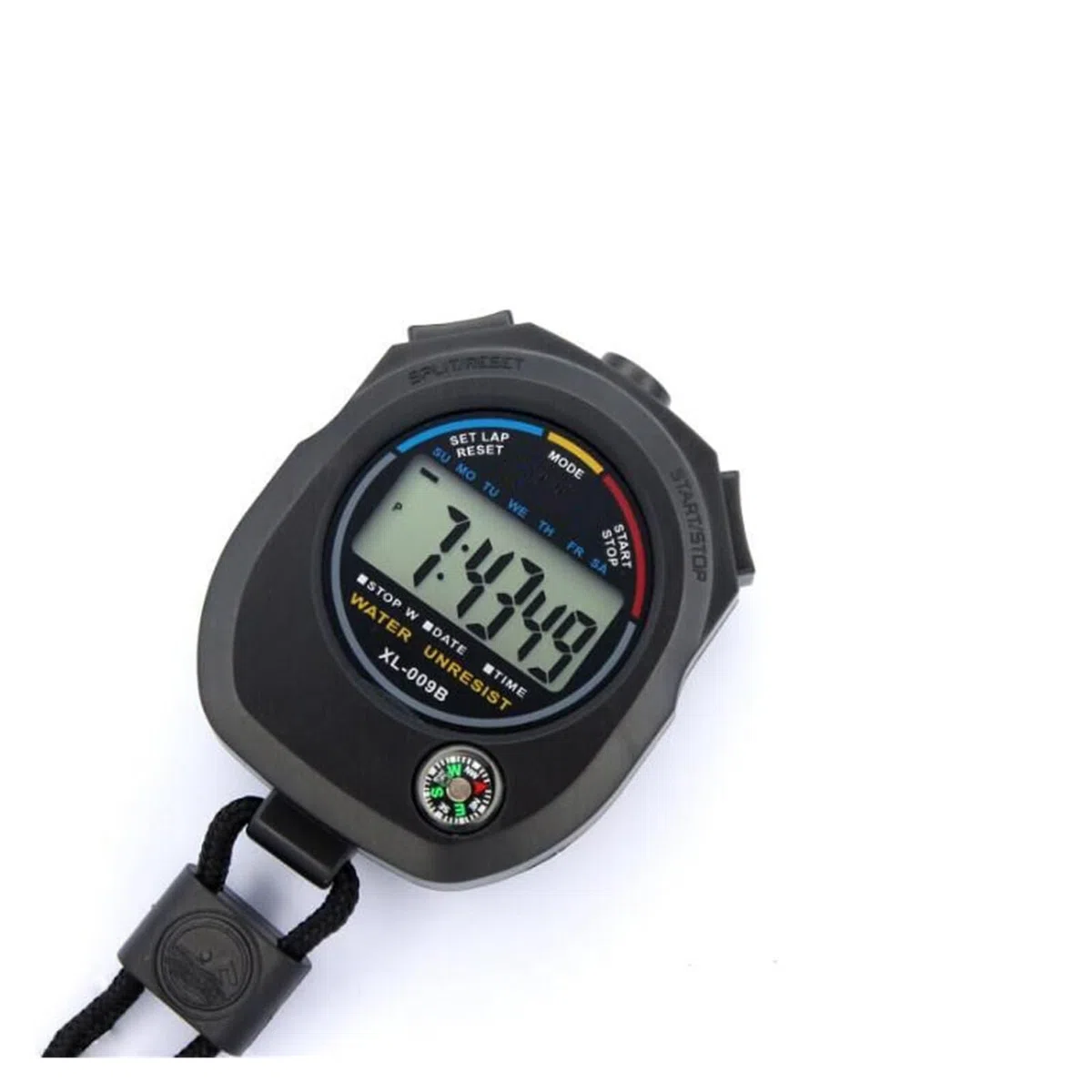 Cronometro, Cronometro digitale impermeabile con allarme da polso AM PM 24H Orologio portatile LCD Sport Cronometro Timer