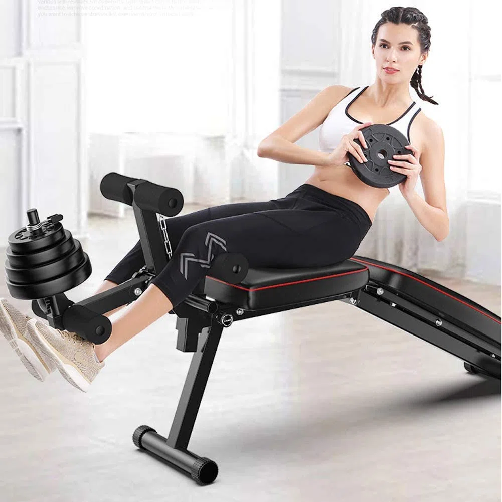 Panca Pesi Regolabile, Panca per Esercizi di Fitness, Panca Inclinata per Allenamento Tonificazione dei Muscoli e Aumento della Forza