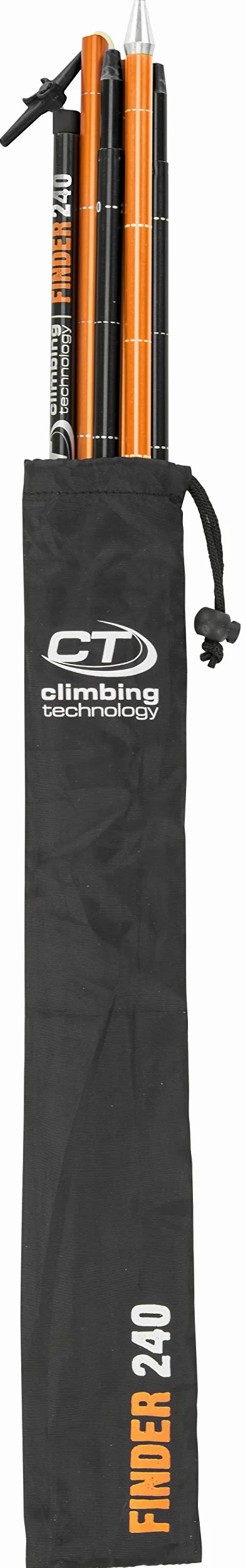 Climbing Technology Probe Finder 240 2I80906CTSTD Sonda da Valanga, Nero/Arancio, Taglia Unica