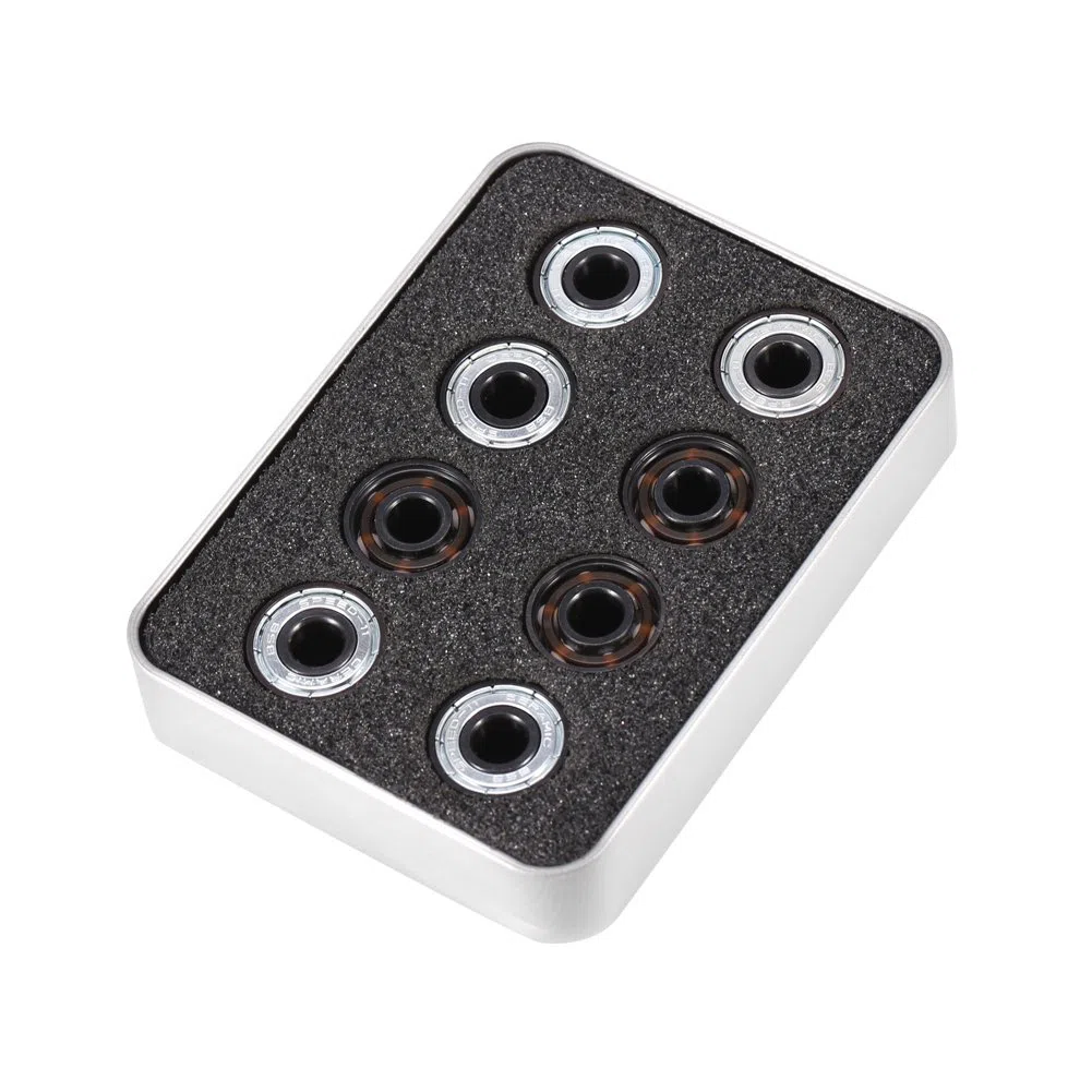 16pcs / set cuscinetti ceramici del rullo del rullo dei pattini in linea ad alta velocità dei cuscinetti 608 di Single-side delle sfere