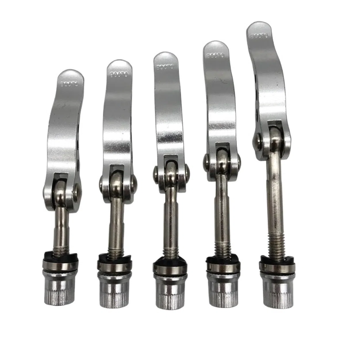 1 pz M8 50/55/60/65/75 mm Vite a sgancio rapido Morsetto reggisella bici Bullone spiedino in alluminio Ricambi for ciclismo Strumento,Morsetto per reggisella bicicletta(M8x75mm Silver Color)