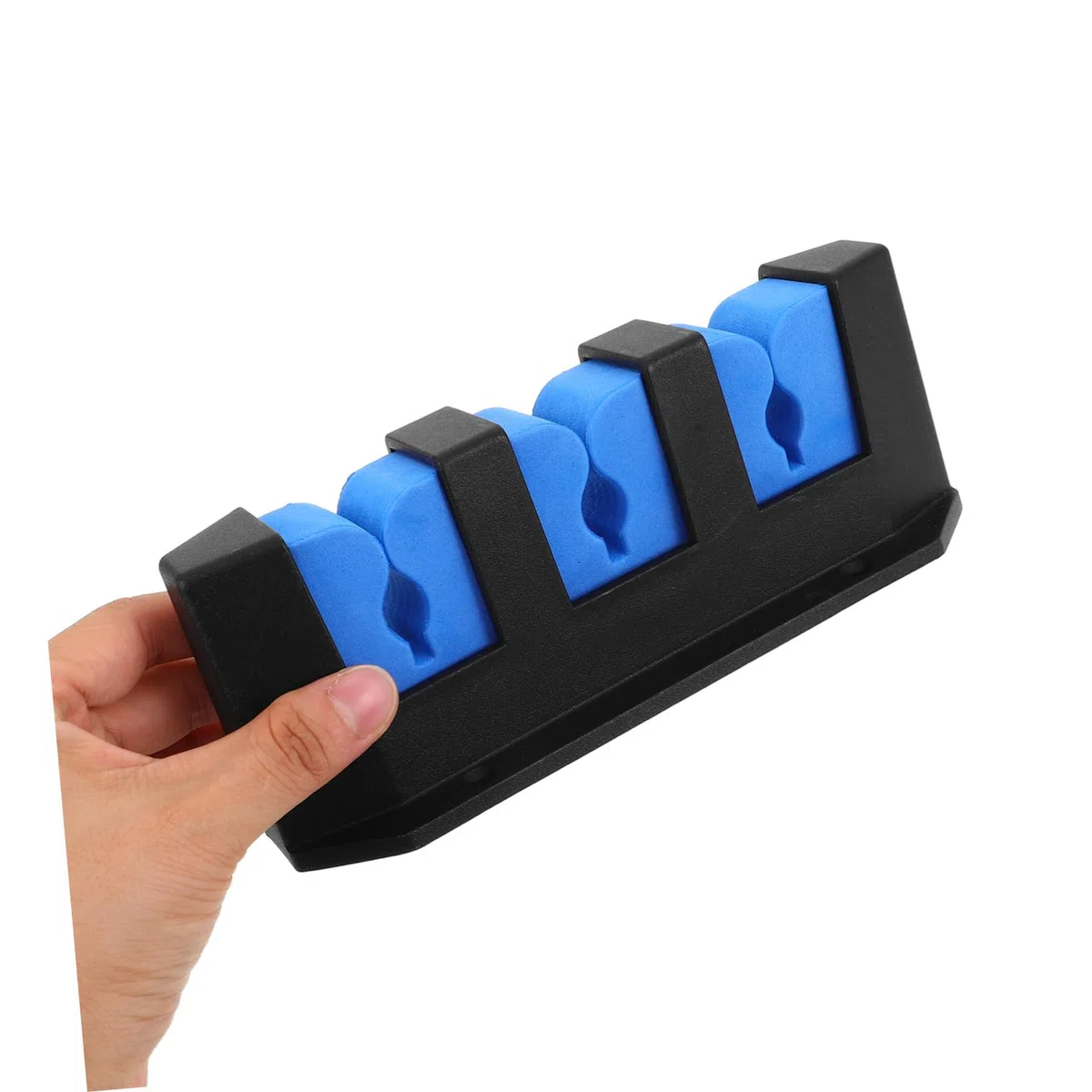 Kisangel 2 Pezzi Supporto da Parete per Canna da Pesca Porta Canne in Plastica Multi Slot per Garage e Casa Organizer per Esposizione e Conservazione