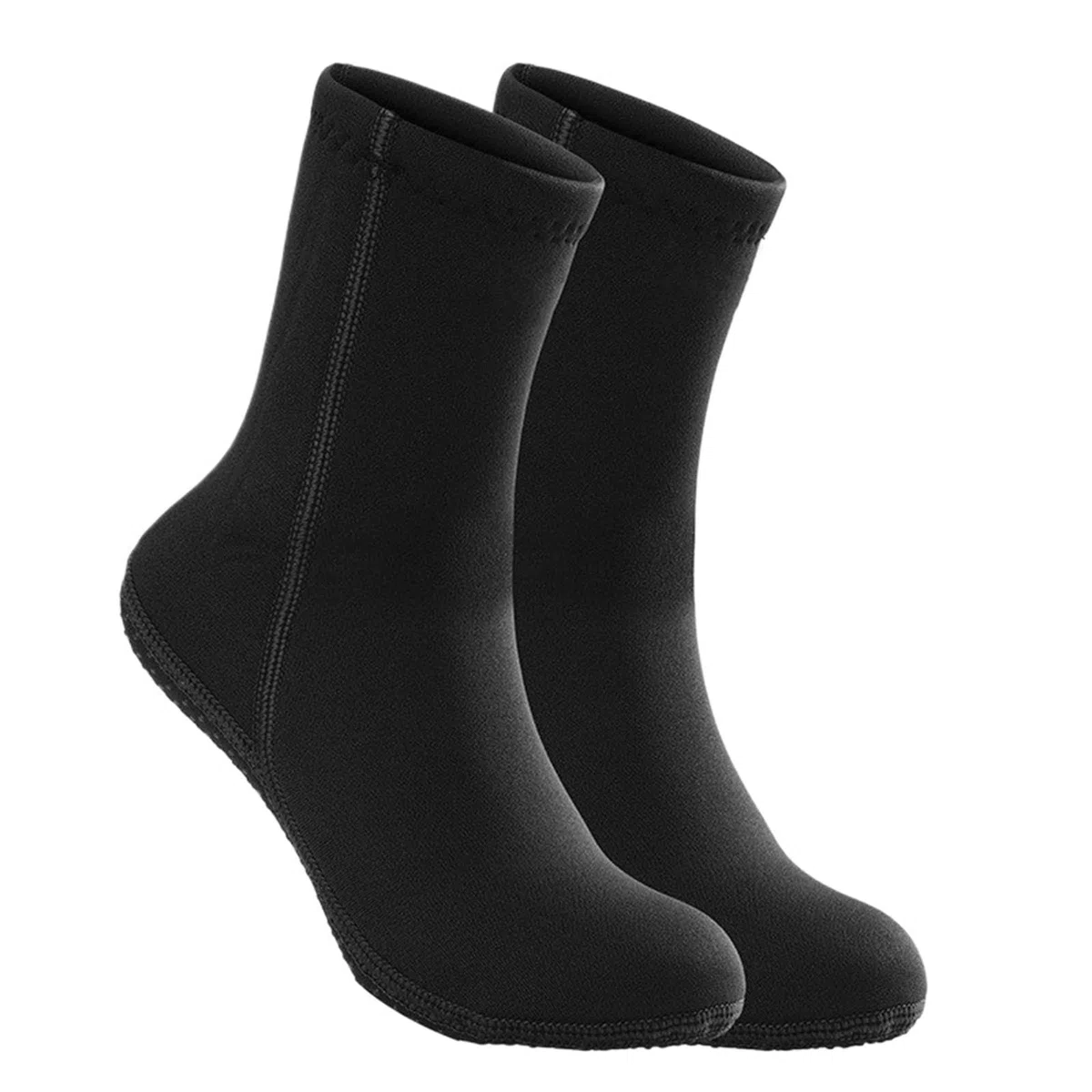 Calzini in Neoprene Calzini da sub for adulti e bambini, in neoprene 3,0 mm, termici, antifreddo, antiscivolo, for pesca subacquea, snorkeling, nuoto, spiaggia(Black,XL)