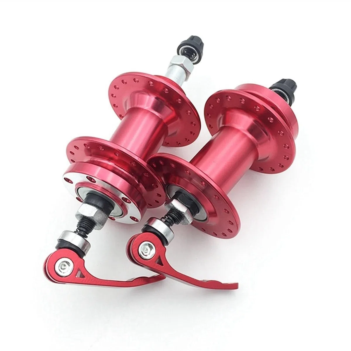 Rilasci Rapidi per Bicicletta Spiedini for Mozzo Ruota Bici 1 Paio Freno A Disco Mountain 100/135mm Rosso con Fascia da Braccio 2 Pezzi, Attrezzatura Corsa Riflettente