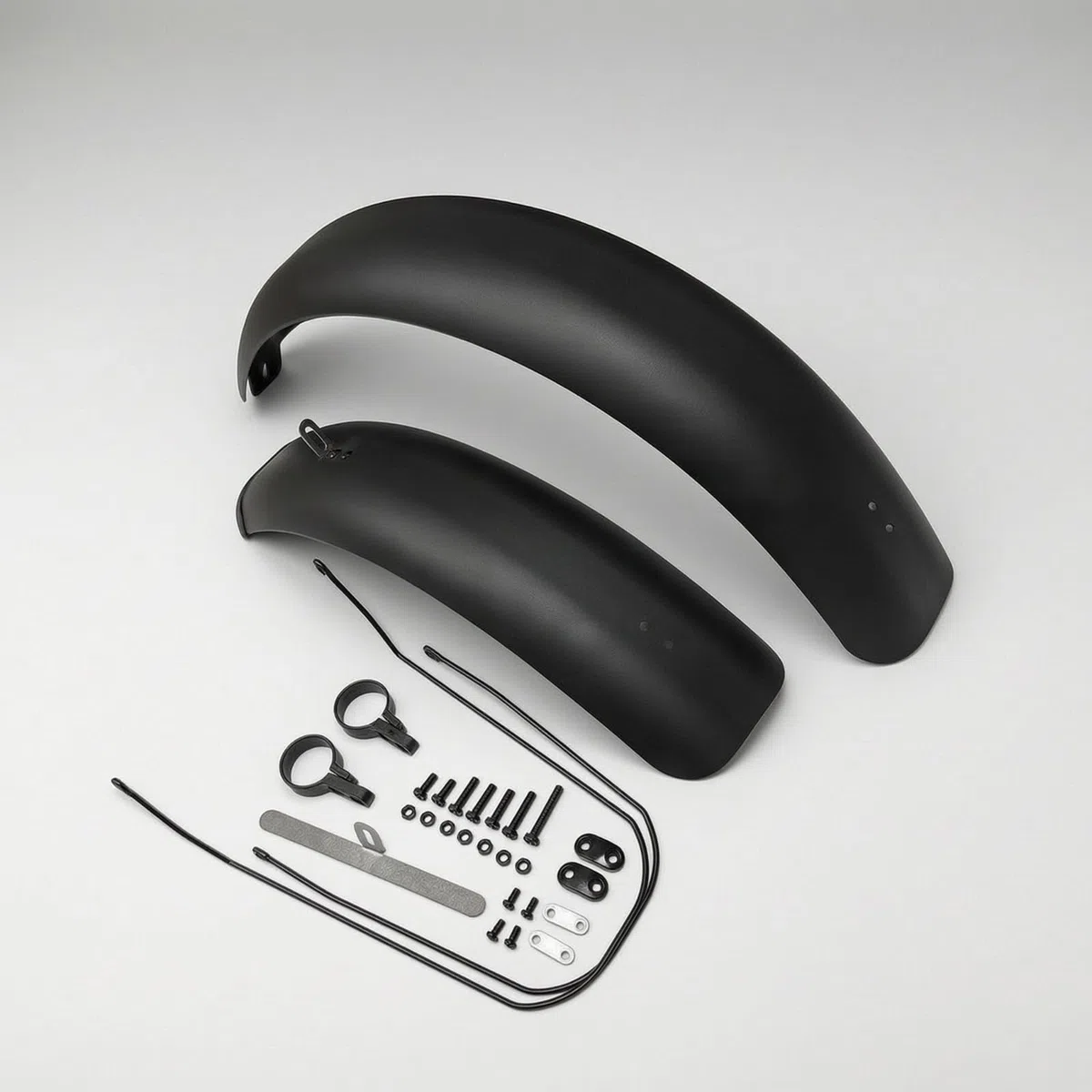 Amagogo Parafango per Bici Bici Parafanghi Completi Bike Set Copertura Totale PP Flessibile con Ferramenta Inclusa, Parafango Posteriore Singolo Da 20 Pollici 5.0